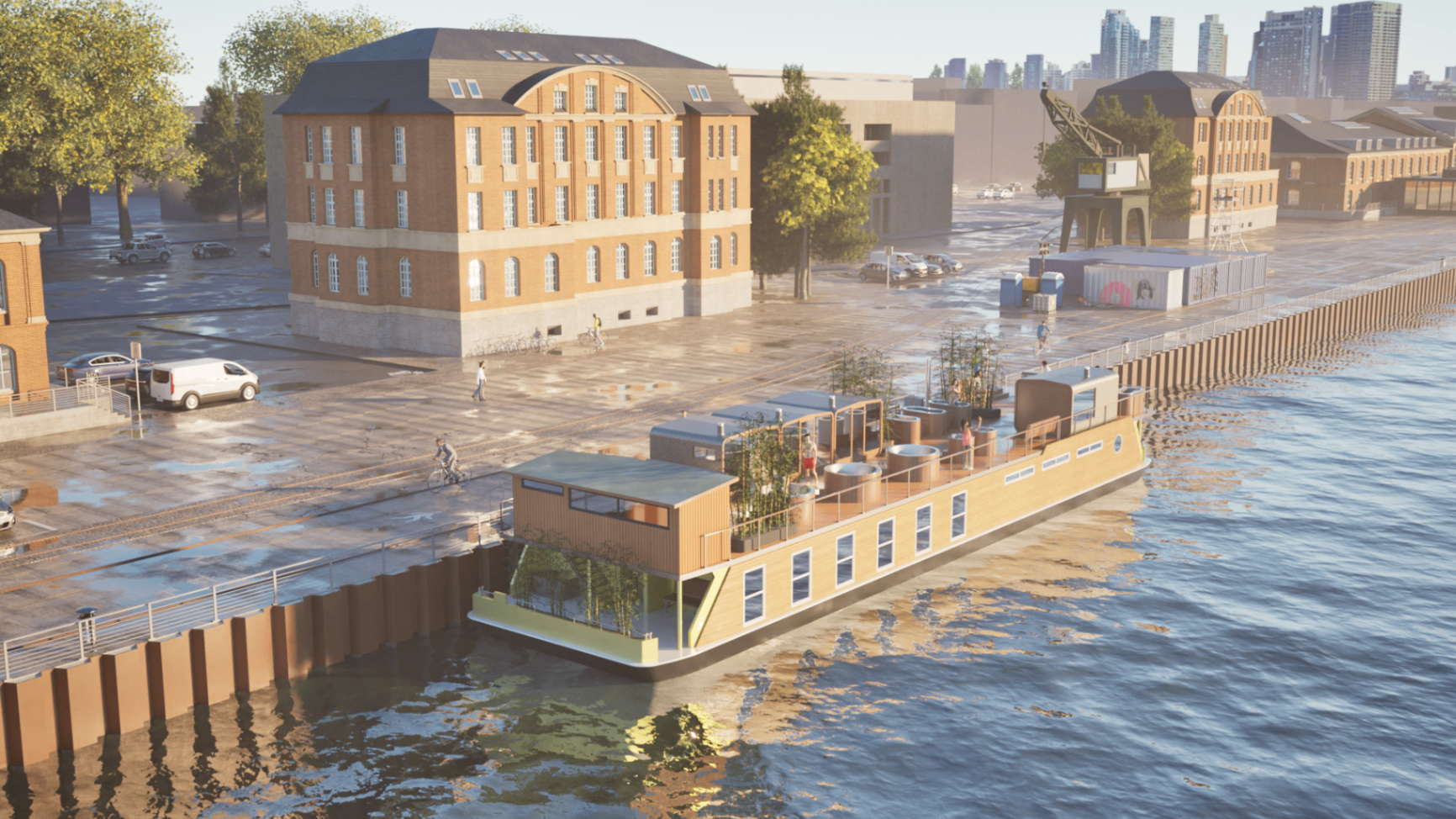 SpaDeck in the harbor